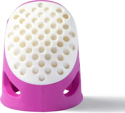 Zdjęcie produktu dla Prym Ergonomiczne naparstki Akcesoria do szycia 2 4 cm Wygodna ochrona dla palców Rozmiar „M”, kolor fuksja
