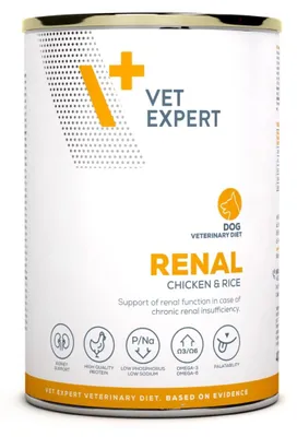 Obrázek produktu pro VetExpert Veterinary Diet Renal Dog 400g Mokré veterinární krmivo s kuřecím masem pro psy s renálním selháním