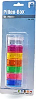 Produktbild von Pillen-Box für 1 Woche, 15,5 x 4 cm