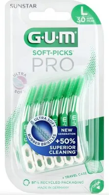 Produktbild von GUM Soft Picks Pro Interdentalbürsten Größe L 30 Stück
