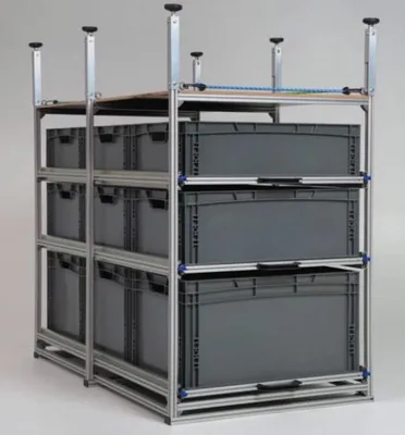 Produktbild von Heckauszug PRO für Wohnmobil und Van | L/XL – 3 Ebenen | 1200x685 mm