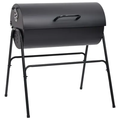 Produktbild von vidaXL Grill mit 2 Grillrosten Schwarz 80x95x90 cm Stahl