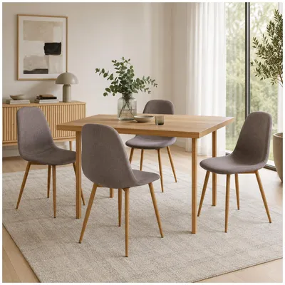Produktbild von 4er Set Stühle SavannahW, 43,5x88,5x53 cm, Sitzhöhe 47 cm, bis 120 kg