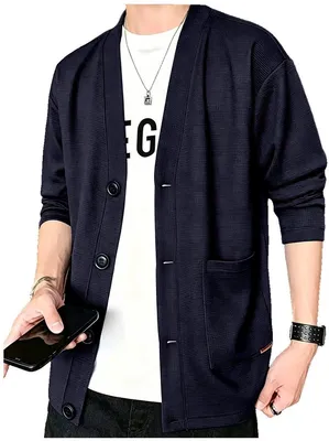 Productafbeelding van Currero Cardigan Heren Marineblauw L
