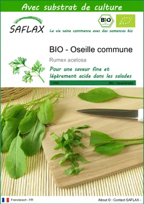 Image de SAFLAX  -- Oseille commune - 400 graines - Avec substrat - Rumex