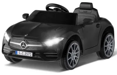 Obrázek produktu pro LEAZDM Elektrické autíčko pro děti, model Mercedes-Benz CLS 350, elektrické autíčko s dálkovým ovládáním, 12V, rozměry 90 x 60 x 40 cm, barva: černá