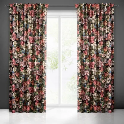 Immagine prodotto di Eurofirany Tenda pronta peonia su nastro 140x270 cm bordeaux