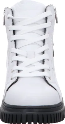 Produktbild von Gemini Damen Stiefelette Leder mit gepolstertem Schaft und Plateau 342449-19, Größe:39 EU, Farbe:Weiß