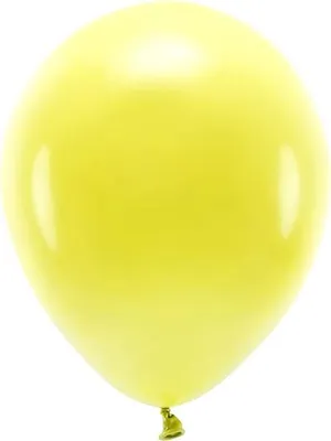 Immagine prodotto di 100 palloncini eco pastello giallo 30 cm