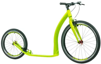 Produktbild von 26/20 Tretroller 26Zoll vorne 20Zoll hinten Scooter Cityroller Crussis 2025 Modell ONE Cobra 4.2-5 Rahmen Allu 6061 Neon Grün/Matt Hochwertig