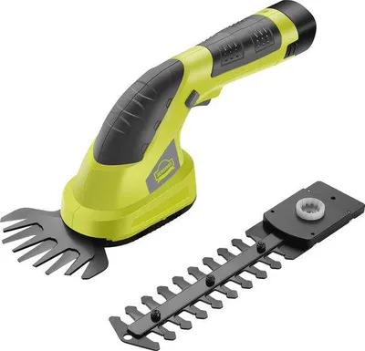 Imagen del producto de Cortacésped y recortador de setos eléctrico 2 en 1, con batería de 7,2 V, ideal para jardines pequeños y lugares de difícil acceso
