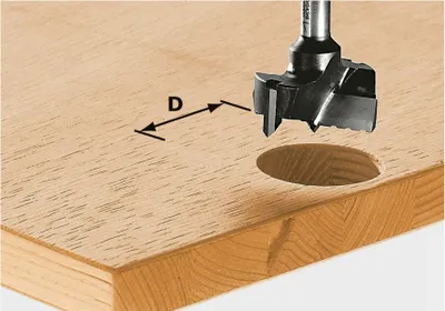 Produktbild von Festool Beschlagbohrer HW Schaft 8 mm HW S8 D15 | 491070