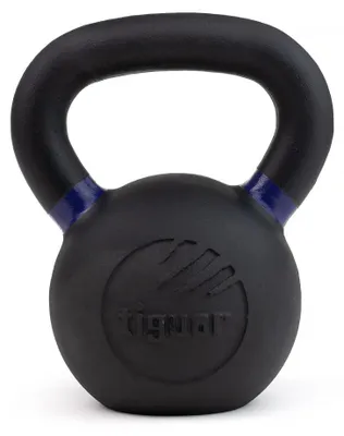 Produktbild von tiguar Kettlebell RAW 16 kg  Profi Kettlebell aus Gusseisen, ergonomischer Griff, pulverbeschichtet, farbcodiert, langlebig, ideal für CrossFit, Functional Training, Krafttraining und Home Gym