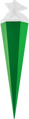 Produktbild von Goldbuch Bastelschultüte 85 cm 6eckig mit Tüllverschluss grün