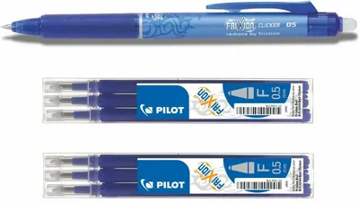 Produktbild von Frixion Clicker 0.5 blau + 6 Ersatzminen blau