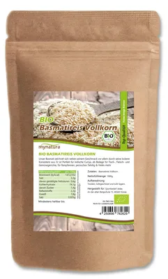 Produktbild von Mynatura  Vollkorn Basmatireis ab 1kg Beutel - 1000g