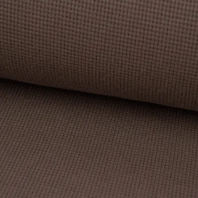 Produktbild von Waffelstrick Meterware Doubleface einfarbig taupe 140cm
