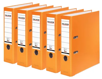 Obrázek produktu pro Složka A4, 8 cm, PP, oranžová, 5 ks