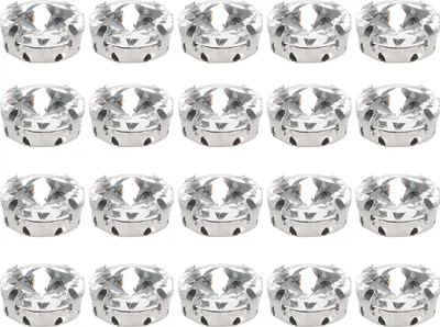 Produktbild von 20Pcs Klaue Strasssteine Glänzend DIY HandSewing Schuh Dekoration Kleidung Zubehör(15mm Runde Form )(15mm Runde Form )