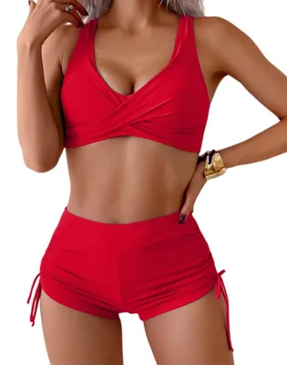 Produktbild von Badeanzug für Damen mit hoher Taille – Zweiteilig und y mit Push-Up-Effekt