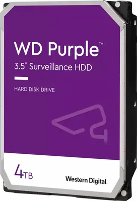 Immagine prodotto di Wd Purlple Hard Disk 4tb 3,5" Sata Disco Rigido Hdd Dvr 24/7 Server Pc 256mb