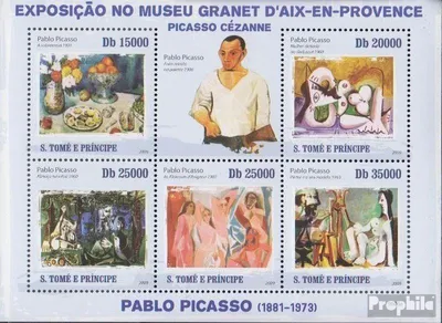 Produktbild von Briefmarken Sao Tome e Principe 2009 Mi 4281-4285 Kleinbogen (kompl.Ausg.) postfrisch Picasso-Gemälde