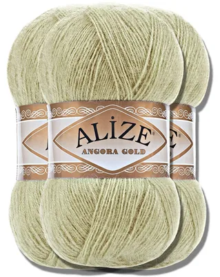 Obrázek produktu pro Alize 3x 100g příze Angora Gold, jednobarevná, vhodná pro háčkování a pletení (267)