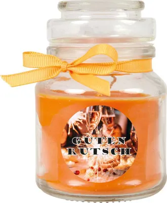 Produktbild von HS Candle "Neujahr" Duftkerze im Bonbonglas - viele Motive zur Auswahl, Duftkerze als Ideale Neujahrs Dekoration