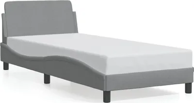 Obrázok produktu pre vidaXL Rám postele "Dover" svetlosivá látka 80x200 cm