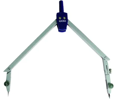 Zdjęcie produktu dla Kružítko kovové Spoko S0515, 15,5 cm, 2 klouby, 1 tuha, modré