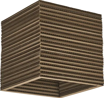 Produktbild von OSRAM 4099854453281 Deckenleuchte Decor Cardboard Square braun, E27