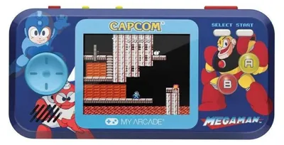 Produktbild von My Arcade Pixel Pocket Pro Mega Man, Arkade, Blau, 5,08 cm (2"), Akku, AAA, 22,2 mm