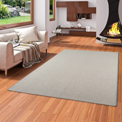 Produktbild von Sisal Natur Teppich Dekowe Grau, Größe:400x500 cm