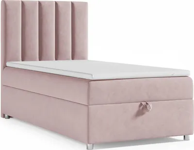 Produktbild von Boxspringbett mit Bettkasten Trinity K-10 SINGLE Bonellfederkern inkl. Topper, mit Lieferung (100x200)