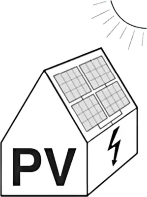 Produktbild von Cimco Brandschutzzeichen, PV-Anlage, 1 Stk.