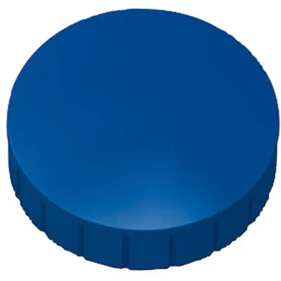 Produktbild von MAUL Magnet rund 10 Stück 2,5 kg Kunststoff Ferrit bruchsicher erodiert lackiert Ø 3.8 x 1.55 cm blau