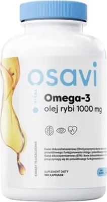 Productafbeelding van Osavi Omega-3 Visolie 1000 mg Citroensmaak (180 Capsules) 5904139920336