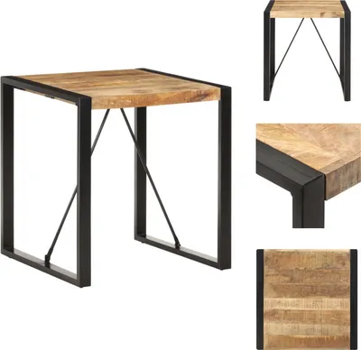 Obrázek produktu pro vidaXL Jídelní stůl 70x70x75 cm Hrubé mangové masivní dřevo - Jídelní stoly