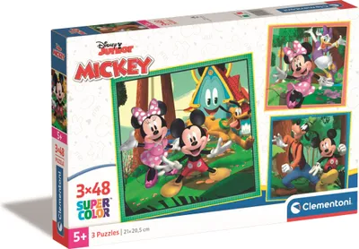 Image de CLEMENTONI - Puzzle Disney Mickey 3x48 elementów - Oficjalny produkt oryginalny