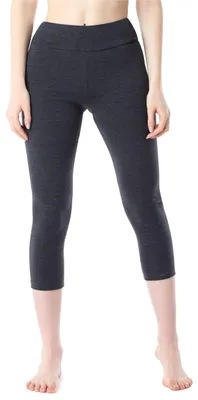 Produktbild von Merry Style Damen 3/4 Leggings aus Baumwolle MS10-430 (Dunkelmelange, XXL)