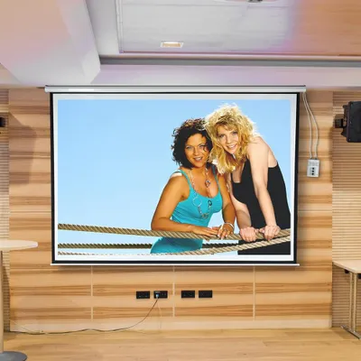 Obrázek produktu pro Projekční plátno 300X229cm motorizované plátno včetně FFB HDTV projekční rolety pro domácí kino