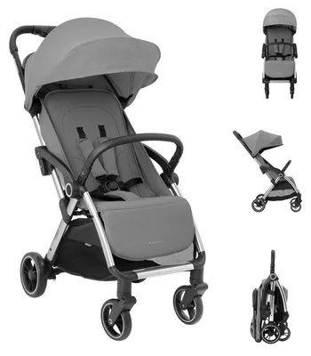 Produktbild von Kikkaboo Kinderwagen, Buggy Eden bis 22 kg Federung Regenschutz zusammenklappbar grau
