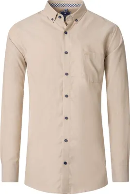 Produktbild von Redmond - Comfort Fit - Herren Langarm Hemd (251055111), Größe:L, Farbe:Beige (200)