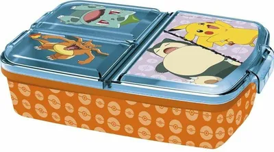 Produktbild von Stor BROTDOSE MIT MEHREREN FÄCHERN | POKEMON