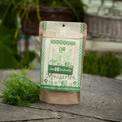 Produktbild von Die Stadtgärtner Minigarten Dill 'Ella' | Komplettes Anzuchtset für leckeren Dill | Gesiebte Erde, bestes Saatgut & eine ausführliche Anleitung