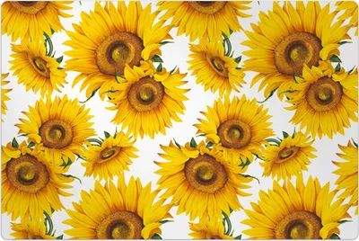 Produktbild von Küchenmatte 60x90 cm Vinylmatte Bodenmatte Dekoration - Sonnenblume Blumen