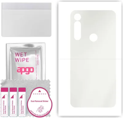 Produktbild von apgo Rückseite Schutzfolie, Matt, kompatibel mit Motorola Moto G Power, Hinten Hydrogel-Displayschutzfolie mit Positionierhilfe, kratzfest, einfache Montage