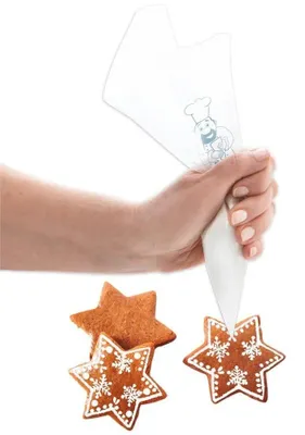 Obrázek produktu pro Jednorázové cukrářské sáčky – vhodné pro zdobení dortů – délka 29,5 cm – balení 20 kusů