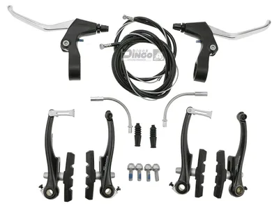 Produktbild von BDCP Alu V-brake komplett Bremsenset VR und HR schwarz