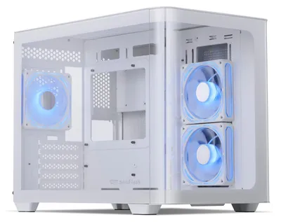 Produktbild von darkFlash Micro-ATX Gaming PC Gehäuse, MATX PC Gehäuse mit 3x120mm ARGB-Lüftern,